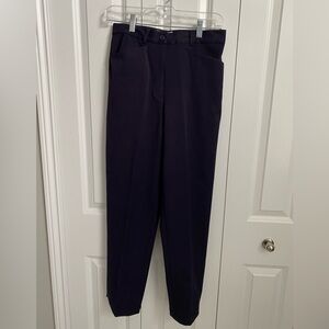 Talbots Pants Womens Deep Purple Stretch Polyester Blend Size 6 Dress Business